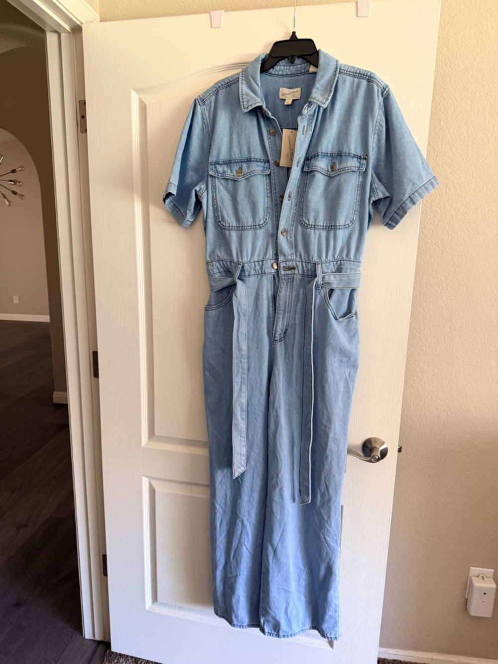 Universal Thread Light Blue Denim Jumpsuit